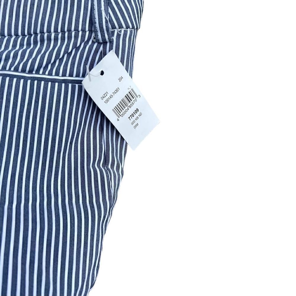 NWT LANE BRYANT Grey & White Stripped Pants W/ Elastic Waistline Size 26 - Picture 7 of 7